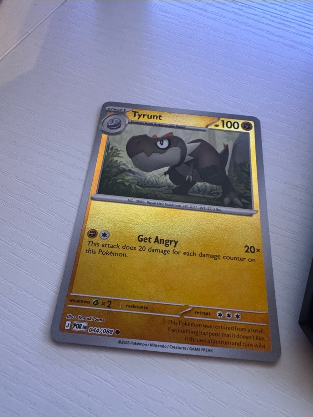 Tyrunt Pokémon Holo Card